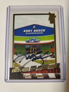 Kurt Busch autographed 2008 press pass behind the scenes card 83