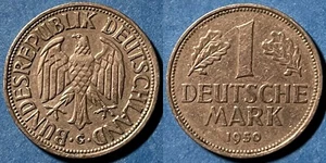 Germany 1950 G 1 Deutsche Mark KM-110 Copper-nickel XF #1 - US SELLER - Picture 1 of 1
