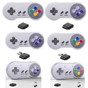 Wireless SNES Gamepad for Super Nintendo Entertainment System SFC Rechargeable - Picture 1 of 97