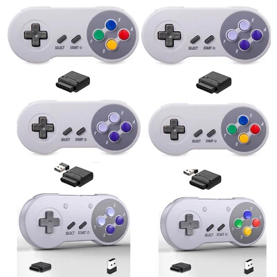 Wireless SNES Gamepad for Super Nintendo Entertainment System SFC Rechargeable - Image 1 of 4