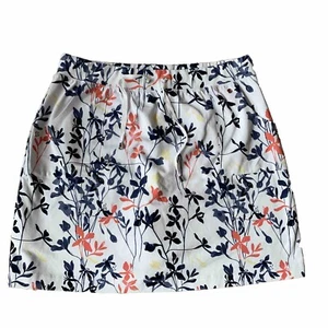 Christopher & Banks Women’s Size L Skort Floral Print Pockets Stretch Drawstring - Picture 1 of 6