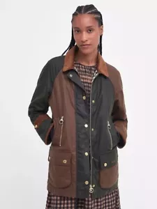 Nuova giacca cerata BARBOUR Arniston £ 329 taglia UK 8 EU 34 USA 4 Small Net A Porter - Foto 1 di 10