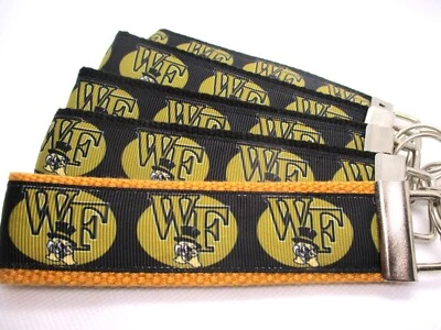 Wake Forest Demon Deacons Ribbon on Strong Webbing Key Fob Wristlet (Univ) - Image 1 of 4