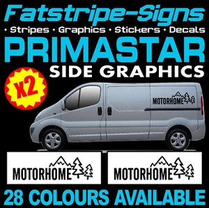 to fit NISSAN PRIMASTAR VAN MOTORHOME VINYL GRAPHICS STICKERS DECALS CAMPER - Picture 1 of 2