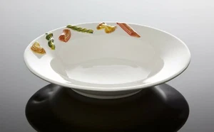 BASSANO Pasta Spagetti Teller- rund  Ausgefallene Italienische Keramik 29x6 - Bild 1 von 1