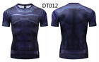Men's T-shirts Compression 3D Printed Marvel Avenger Tee Gym Tops Short Sleeve