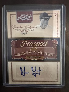 (1) 2012 GRANDEN GOETZMAN PLAYOFF PRIME CUTS PROSPECTS AU # GGO /299 Rays RC