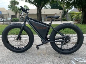 Black ebike e-bike electric bike 48v Fat tire Mountain SONDERS X LCD disc brakes - Picture 1 of 13