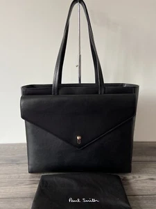 Borsa A Busta Con Chiave In Pelle Nera Paul Smith Nuova Con Etichetta £980 - Foto 1 di 14