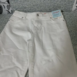 ☀️ Cat & Jack Wide Leg Crop Straight Fit Uniform Pants - Vintage Khaki (Size 14) - Picture 1 of 2