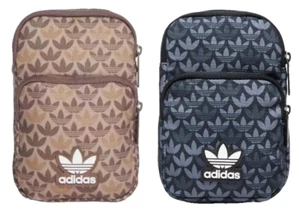 adidas Monogram Festival Over Shoulder Cross Body Bag Brown / black New - Picture 1 of 10