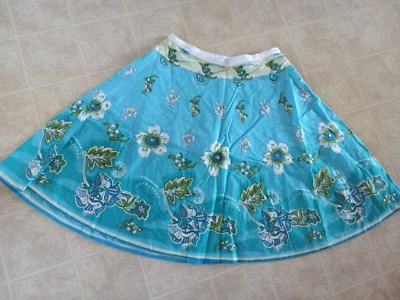 FALDA DE LENTEJUELAS ACAMPANADAS FLORALES LIMITED TOO AZUL - TALLA 12 Foto 1 de 4