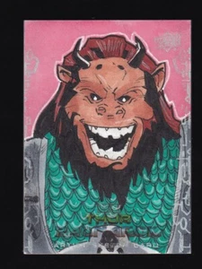 Thor 2017 Ragnarok Upper Deck COLOR SKETCH Card Jim Sabo - Picture 1 of 2