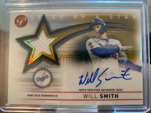 2022 TOPPS PRISTINE - WILL SMITH GAME USED/AUTO - SLICE OF A STAR - GOLD /50 🔥