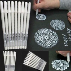 White Gel Ink Pen Artist Archival Fine Tip Sketching Pen Painting Drawing J9H7 - Picture 1 of 10