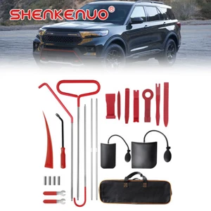 Car Tool Kit Roadside Emergency With Long Reach Grabber Air Wedge Bag Pump 23Pcs - Foto 1 di 14