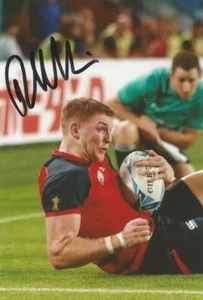 ENGLAND RUGBY UNION: RUARIDH McCONNOCHIE SIGNED 6x4 WORLD CUP ACTION PHOTO+COA - Picture 1 of 1