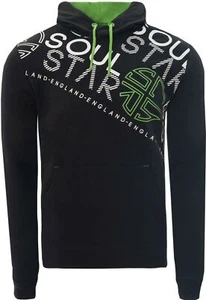 Men's Black Soul Star Zipped Hoodie Jacket Lightweight Casual Hoody Casual Top - Picture 1 of 1