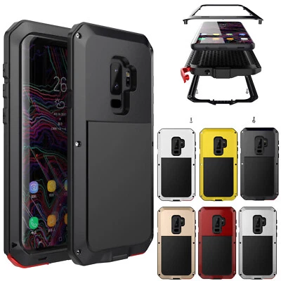 Funda protectora de goma a prueba de golpes de aluminio y metal blindada para Samsung S22 Ultra/S10/S19 Foto 1 de 4