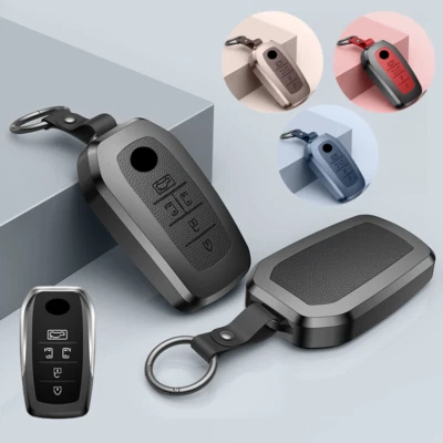 Funda de cuero de aleación para llavero remoto de coche para Toyota Previa Alphard 2014-2020  Foto 1 de 4