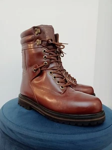 LA Gear Combat Brown Leather Boots 6 Lara Croft Cosplay - Picture 1 of 13