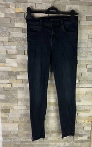 J Brand Damenjeans Größe 25 Capri mittelhoher Bund schwarz Denim - Bild 1 von 7