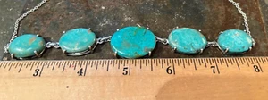 Genuine Persian Iranian Blue Natural Turquoise 17" Necklace 108 cts RARE - Picture 1 of 6