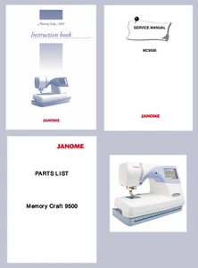CD * JANOME MC9500 Bedienungsanleitung oder Service-/Reparaturanleitung & Teile - Bild 1 von 9