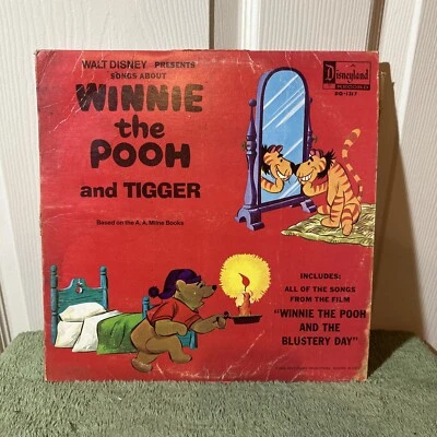 Walt Disney - Songs About Winnie the Pooh and Tigger LP Disneyland Louis Prima - Image 1 of 4