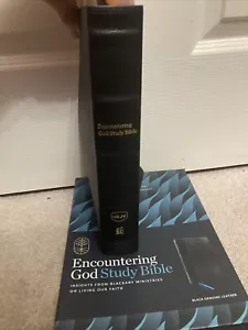 NKJV STUDY BIBLE BLACKABY LIVING FAITH ENCOUNTERING GOD BLACK GL RED LETTER - Foto 1 di 14