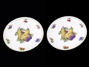 Platos finos de China Toscport Checoslovaquia platos de ensalada baya uva x2 - Imagen 1 de 4