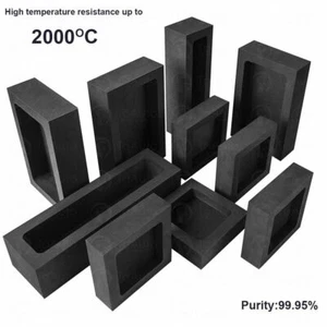 6ml-500ml Graphite Crucible Ingot Mould for Casting Refining Gold Melting Tools - Picture 1 of 8