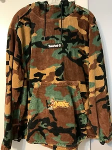 Timberland Edición Limitada Camuflaje Pana Sudadera con Capucha Pullover Chester Cheetos Med - Imagen 1 de 20