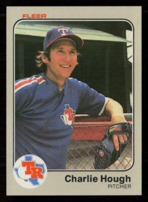1983 Fleer Charlie Hough #570 Texas Rangers Baseball Card - Image 1 of 2