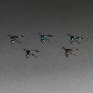 For 8215 2813 8200 Movement Night Luminous 3 Pins Watch Hands Kits - Picture 1 of 11