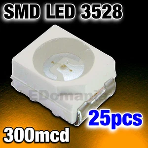 131/25# LED CMS orange 25pcs smd --300mcd - Imagen 1 de 1