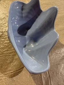 Vintage Hall China USA Large Periwinkle Clam Shell Bowl Decorative Serving 1252 - Picture 1 of 7