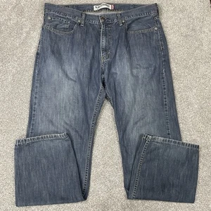 Levi's 514 Jeans Slim Straight Jeans Mens 38x30 (Fits 37x30) Blue Y2K Denim - Picture 1 of 11