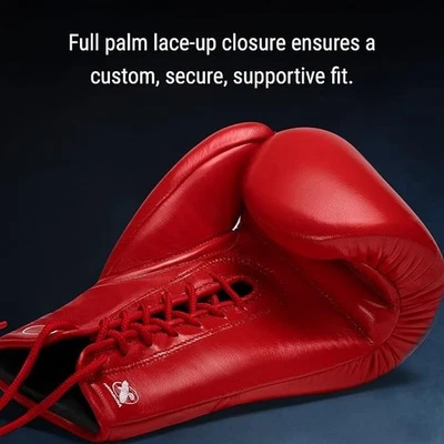 Guantes de boxeo Hayabusa Pro de cuero con cordones para hombre y mujer Foto 1 de 4