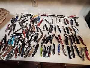 LOTTO 100 pezzi CAMERIERI CASUALI cavatappi apribottiglie vino bar TSA - Foto 1 di 13