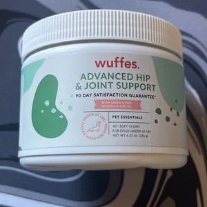 Wuffes Advanced Dog Hip and Joint Supplement for Under 65 lbs 60 Soft Chews - Picture 1 of 4
