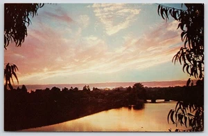 Postal Río San Lorenzo Santa Cruz California - Imagen 1 de 2