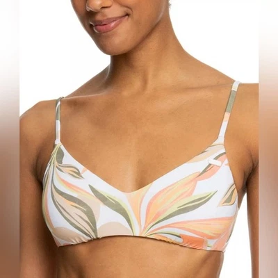 ROXY Juniors' Pt Beach Classics Floral-Print Strappy Bikini Top - S (Juniors) - Image 1 of 4