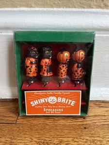 Christopher Radko Shiny Brite Halloween Spreaders Padrino Coltelli Set di 4 in Scatola - Foto 1 di 3