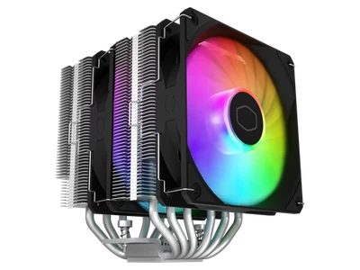 Cooler Master Hyper 620S Enfriador de Aire CPU Doble Torre, Sincronización ARGB, Ventilador PWM de 120 mm, 6 Foto 1 de 4