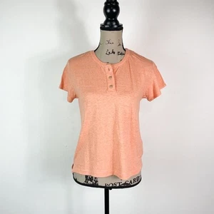 Madewell NWOT Women's Sweet Tulip Brother Hemp & Cotton Henley Tee Size XS - Picture 1 of 4