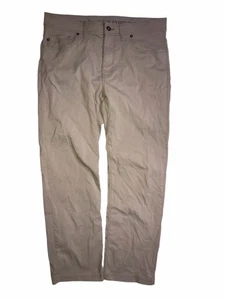 Prana Brion Hose Herren 34x30 Slim Fit Nylon Stretch Wandern Outdoor hellbraun C64 - Bild 1 von 5