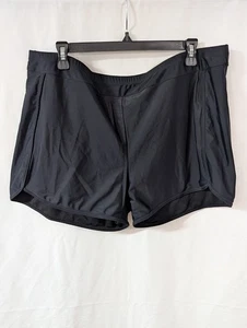 Women's Swim Shorts 22W Stretch Black Tummy Control Fully Lined EUC - Picture 1 of 9