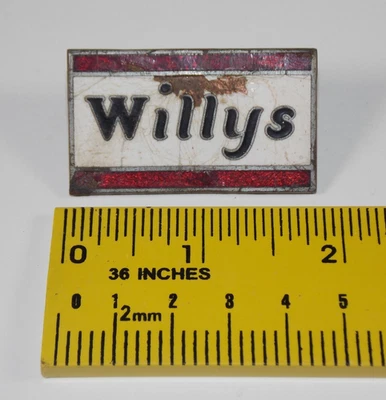 Raro 1930 Willys Primera Serie Seis Modelo 98B Coche Radiador Emblema Insignia Logo Nombre Foto 1 de 4