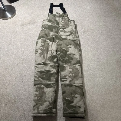 Cabela's Stand Hunter Wooltimate Windshear Extreme Insulated Camo Bibs Large - Image 1 of 4